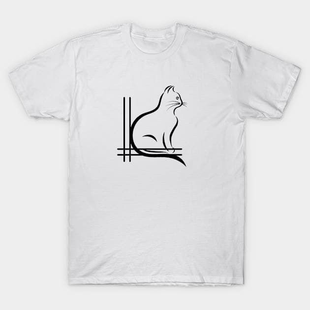 Cat Design T-Shirt by Imagination